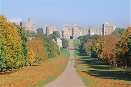 The Long Walk and Windsor Castle, Windsor, Berkshire, England, UK Stock Photo - Rights-Managed, Code: 841-02943992