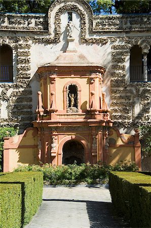 simsearch:841-02993956,k - The gardens of the Real Alcazar, UNESCO World Heritage Site, Santa Cruz district, Seville, Andalusia (Andalucia), Spain, Europe Stock Photo - Rights-Managed, Code: 841-02994005