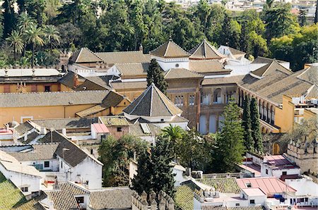 simsearch:841-02903156,k - Real Alcazar, patrimoine mondial UNESCO, vu depuis la tour de La Giralda, le quartier de Santa Cruz, Séville, Andalousie (Andalucia), Espagne, Europe Photographie de stock - Rights-Managed, Code: 841-02994027