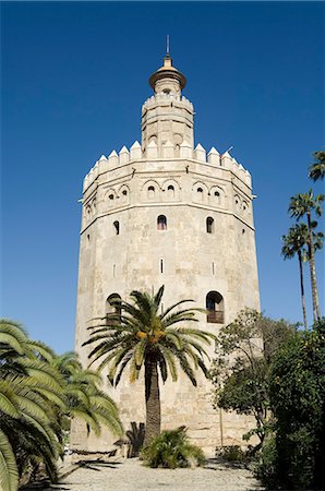 Torre del Oro, El Arenal district, Seville, Andalusia, Spain, Europe Stock Photo - Rights-Managed, Code: 841-02994163