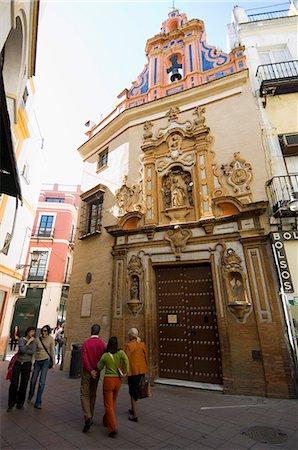 people of seville spain - Church near Sierpes Street, Seville, Andalusia, Spain, Europe Stock Photo - Rights-Managed, Code: 841-02994299