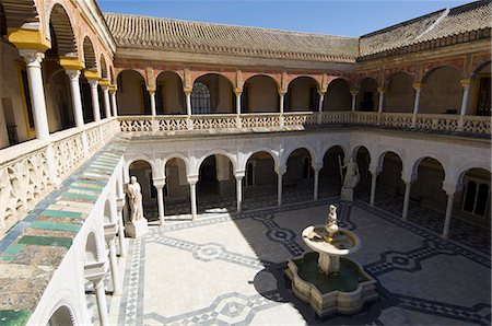 simsearch:841-02994291,k - Blick von der Terrasse Prinzipal in der Casa de Pilatos, Santa Cruz Viertel, Sevilla, Andalusien, Spanien, Europa Stockbilder - Lizenzpflichtiges, Bildnummer: 841-02994291