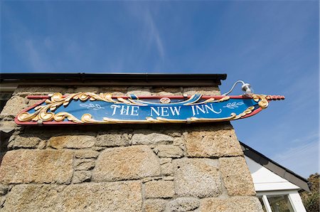 scilly - The New Inn, the only pub on the island, Tresco, Isles of Scilly, off Cornwall, United Kingdom, Europe Stock Photo - Rights-Managed, Code: 841-02994377