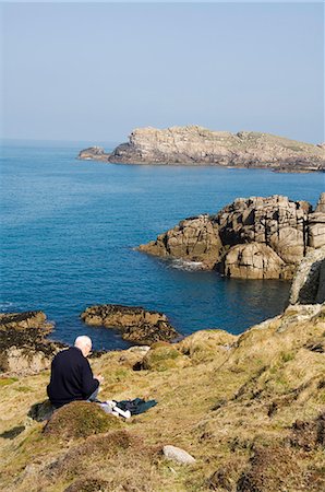 Hell Bay on a calm day, Bryer (Bryher), Isles of Scilly, off Cornwall, United Kingdom, Europe Stock Photo - Rights-Managed, Code: 841-02994389