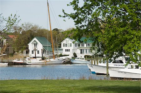 Port de cornouiller, Tilghman Island, comté de Talbot, région de la baie de Chesapeake, Maryland, États-Unis d'Amérique, Amérique du Nord Photographie de stock - Rights-Managed, Code: 841-02994507