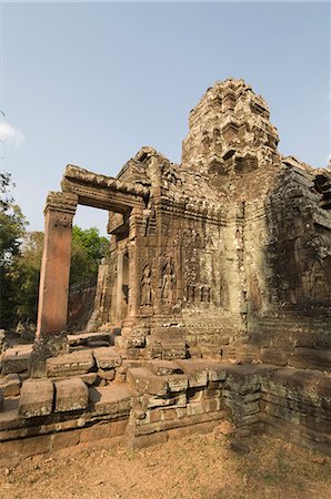 Temple de Banteay Kdei, Angkor Thom, Angkor, patrimoine mondial de l'UNESCO, Siem Reap, Cambodge, Indochine, Asie du sud-est, Asie Photographie de stock - Rights-Managed, Code: 841-02990492