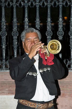 Mariachi Band, San Miguel de Allende, (San Miguel), Guanajuato State, Mexico, North America Stock Photo - Rights-Managed, Code: 841-02990748