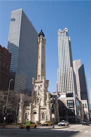 The Water Tower, Chicago, Illinois, United States of America, North America Foto de stock - Direito Controlado, Número: 841-02990782