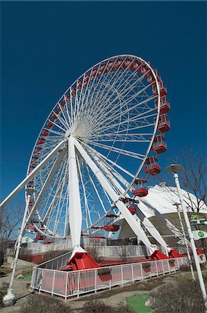 Ferris Wheel, Navy Park, Chicago, Illinois, United States of America, North America Stock Photo - Rights-Managed, Code: 841-02990883