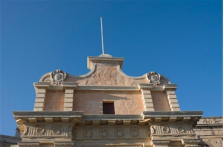 Main entrance gate to Mdina, Malta, Europe Fotografie stock - Rights-Managed, Codice: 841-02991037