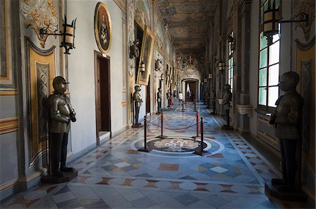 palace corridor - Highly decorated interior corridor, Grand Master's Palace, Valletta, Malta, Europe Stock Photo - Rights-Managed, Code: 841-02991064