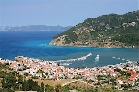 skopelos island - Skopelos Town, Skopelos, Sporades Islands, Greek Islands, Greece, Europe Fotografie stock - Rights-Managed, Codice: 841-02991138