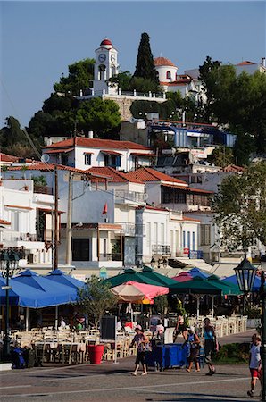 St. Nikolaus-Kirche an der Spitze des Hügels, Stadt Skiathos, Skiathos, Sporades Inseln, griechische Inseln, Griechenland, Europa Stockbilder - Lizenzpflichtiges, Bildnummer: 841-02991157