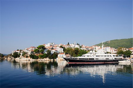 Port de Skiathos Town, Skiathos, Iles Sporades, îles grecques, Grèce, Europe Photographie de stock - Rights-Managed, Code: 841-02991158