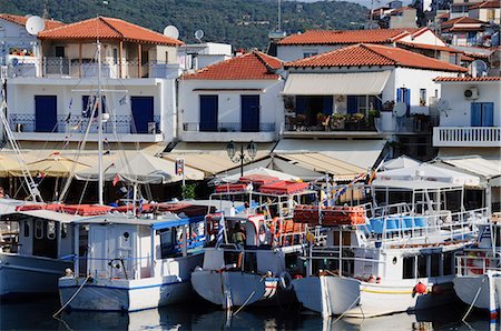 Skiathos Town, Skiathos, les Iles des Sporades, îles grecques, Grèce, Europe Photographie de stock - Rights-Managed, Code: 841-02991162