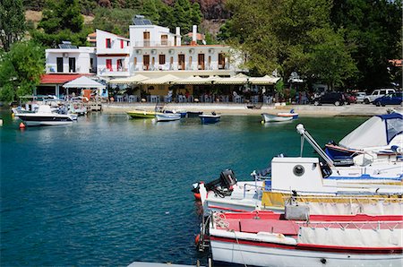 skopelos island - Small fishing harbour of Agnontas, Skopelos, Sporades Islands, Greek Islands, Greece, Europe Fotografie stock - Rights-Managed, Codice: 841-02991175