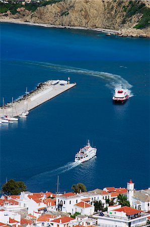 skopelos island - Skopelos Town, Skopelos, Sporades Islands, Greek Islands, Greece, Europe Fotografie stock - Rights-Managed, Codice: 841-02991178