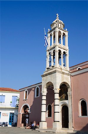 Eglise des trois évêques, Skiathos Town, Skiathos, Iles Sporades, îles grecques, Grèce, Europe Photographie de stock - Rights-Managed, Code: 841-02991171