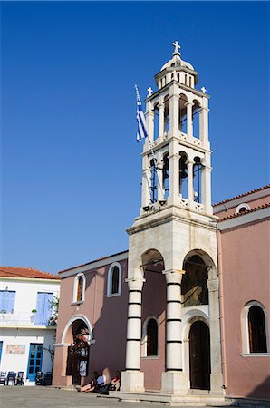 Kirche der drei Bischöfe, Stadt Skiathos, Skiathos, Sporades Inseln, griechische Inseln, Griechenland, Europa Stockbilder - Lizenzpflichtiges, Bildnummer: 841-02991171