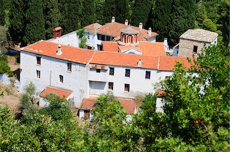 skopelos island - Monastery Sotira, Skopelos, Sporades Islands, Greek Islands, Greece, Europe Fotografie stock - Rights-Managed, Codice: 841-02991193