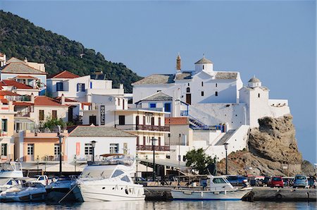 skopelos island - Skopelos Town, Skopelos, Sporades Islands, Greek Islands, Greece, Europe Fotografie stock - Rights-Managed, Codice: 841-02991202