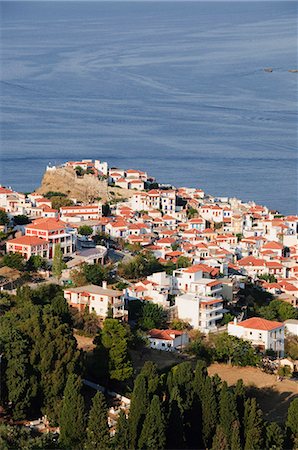 skopelos island - Skopelos Town, Skopelos, Sporades Islands, Greek Islands, Greece, Europe Fotografie stock - Rights-Managed, Codice: 841-02991223