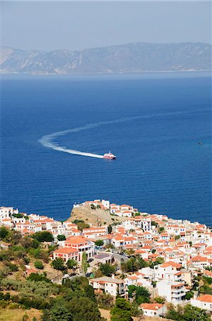 skopelos island - Skopelos Town, Skopelos, Sporades Islands, Greek Islands, Greece, Europe Fotografie stock - Rights-Managed, Codice: 841-02991256