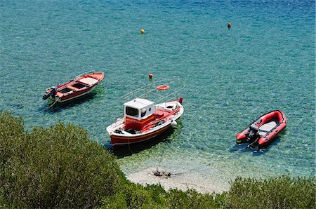 skopelos island - Boats moored at Panormos, Skopelos, Sporades Islands, Greek Islands, Greece, Europe Fotografie stock - Rights-Managed, Codice: 841-02991252