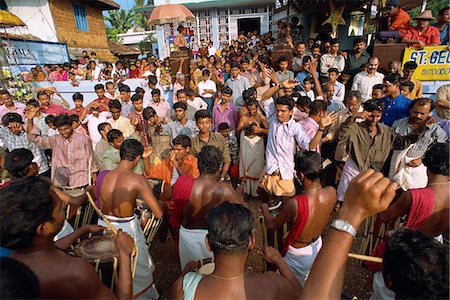 Roadside festival, Kerala state, India, Asia Foto de stock - Con derechos protegidos, Código: 841-02991506