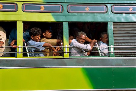 Passengers on a bus in Tamil Nadu state, India, Asia Foto de stock - Con derechos protegidos, Código: 841-02991566