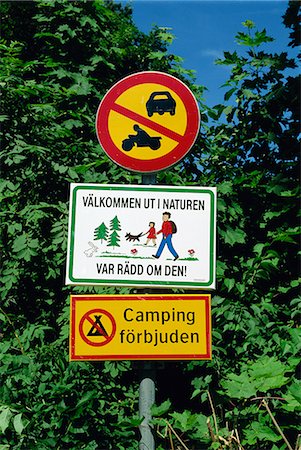 simsearch:841-02923890,k - Signs in Vaxholm, a small town in archipelago near Stockholm, Sweden, Scandinavia, Europe Fotografie stock - Rights-Managed, Codice: 841-02991571