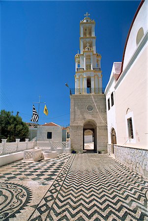 St. Nicholas church, Chalki (Halki), Dodecanese, Greek Islands, Greece, Europe Stock Photo - Rights-Managed, Code: 841-02991634