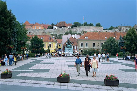 eger - Istvan Dobo Ter Square, Eger, Hungary, Europe Stock Photo - Rights-Managed, Code: 841-02991793