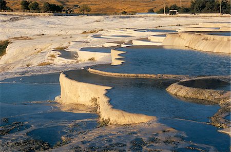 Travertine terraces, Pamukkale, UNESCO World Heritage Site, Anatolia, Turkey, Asia Minor, Asia Stock Photo - Rights-Managed, Code: 841-02991920