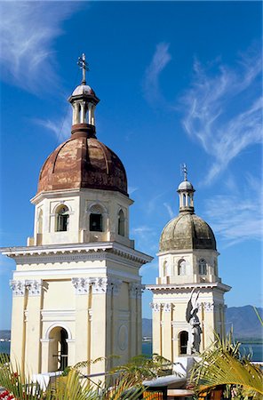 santiago de cuba - Catedral de la Asuncion sur le Parque Cespedes, Santiago de Cuba, Cuba, Antilles, l'Amérique centrale Photographie de stock - Rights-Managed, Code: 841-02992004