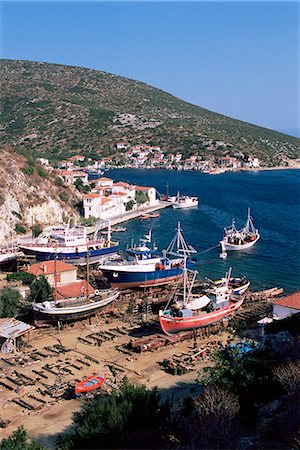 simsearch:841-02832790,k - Fischerboote im Hafen Agia Kyriaki, Pelion, Griechenland, Europa Stockbilder - Lizenzpflichtiges, Bildnummer: 841-02992092