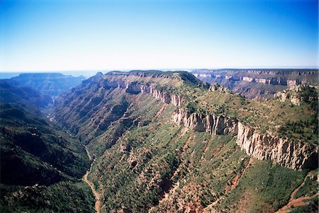 Grand Canyon, from helicopter, UNESCO World Heritage Site, Arizona, United States of America, North America Foto de stock - Con derechos protegidos, Código: 841-02992103
