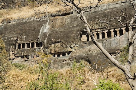 simsearch:841-02711077,k - Complexe de grottes Ajanta, Temples bouddhistes taillés dans la roche datant du Ve siècle av. J.-C., patrimoine mondial de l'UNESCO, Ajanta, Maharashtra, Inde, Asie Photographie de stock - Rights-Managed, Code: 841-02992114