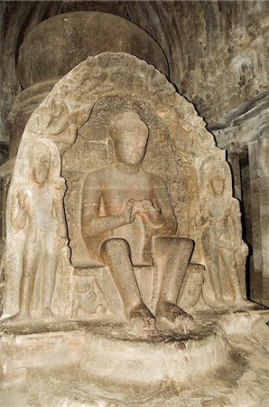 simsearch:841-02711077,k - Les grottes d'Ellora, temples coupé en roche, patrimoine mondial UNESCO, près de Aurangabad, Maharashtra, Inde, Asie Photographie de stock - Rights-Managed, Code: 841-02992126