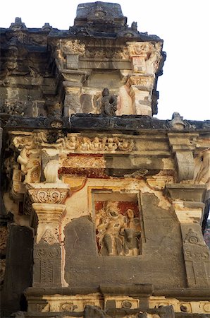 simsearch:841-03490129,k - The Ellora Caves, temples cut into solid rock, UNESCO World Heritage Site, near Aurangabad, Maharashtra, India, Asia Foto de stock - Direito Controlado, Número: 841-02992141