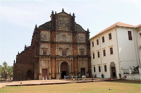 simsearch:841-02992259,k - Die Basilica von Bom Jesus, erbaut 1594, UNESCO Weltkulturerbe, Old Goa, Goa, Indien, Asien Stockbilder - Lizenzpflichtiges, Bildnummer: 841-02992189