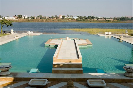 simsearch:841-02830807,k - View of swimming pool at Udai Vilas Palace now a heritage hotel, Dungarpur, Rajasthan state, India, Asia Stock Photo - Rights-Managed, Code: 841-02992376