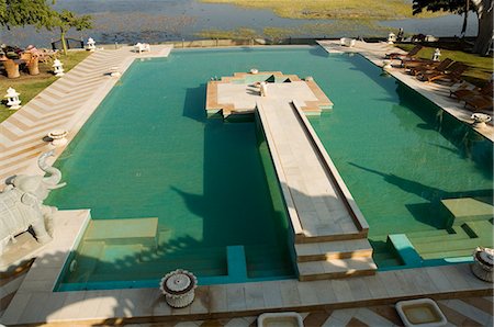 simsearch:841-02830807,k - View of swimming pool at Udai Vilas Palace now a heritage hotel, Dungarpur, Rajasthan state, India, Asia Stock Photo - Rights-Managed, Code: 841-02992392