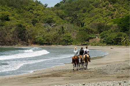 simsearch:862-03352156,k - Horses on beach at Punta Islita, Nicoya Pennisula, Pacific Coast, Costa Rica, Central America Stock Photo - Rights-Managed, Code: 841-02992633