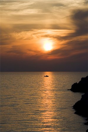 Sunset, Assos, Kefalonia (Cephalonia), Ionian Islands, Greece, Europe Foto de stock - Con derechos protegidos, Código: 841-02993046