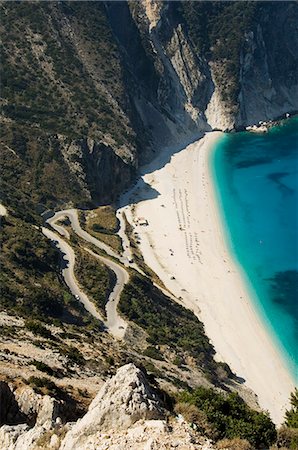 simsearch:841-02946968,k - Myrtos Beach, the best beach for sand near Assos, Kefalonia (Cephalonia), Ionian Islands, Greece, Europe Stock Photo - Rights-Managed, Code: 841-02993042