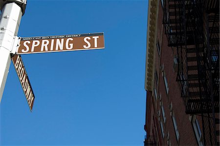 soho, new york - Spring Street, Soho, Manhattan, New York City, New York, United States of America, North America Foto de stock - Con derechos protegidos, Código: 841-02993111