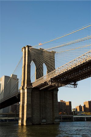 simsearch:841-02915544,k - Brooklyn Bridge, New York City, New York, United States of America, North America Foto de stock - Con derechos protegidos, Código: 841-02993170