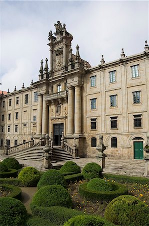 santiago de compostela - Monastery of San Martin Pinario, Santiago de Compostela, Galicia, Spain, Europe Fotografie stock - Rights-Managed, Codice: 841-02993214