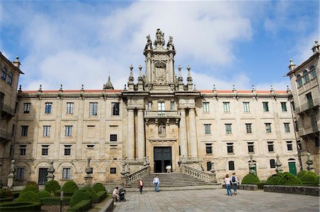 santiago de compostela - Monastery of San Martin Pinario, Santiago de Compostela, Galicia, Spain, Europe Fotografie stock - Rights-Managed, Codice: 841-02993216